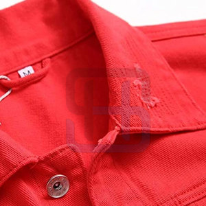 Chaqueta vaquera transpirable hecha en material de alta calidad para hombre, chaqueta vaquera para hombre superventas para adulto - Product Image 3