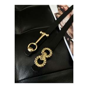Conjunto de 2 Cinturones para Mujer, Cinturón para Chaqueta, Cinturón para Camisa, Cinturón para Vestido - Negro y Dorado - Product Image 3