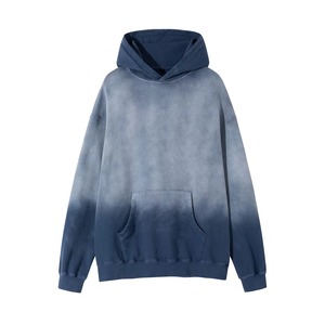 Logo personnalisé de haute qualité sweats à capuche hommes sweat à capuche lourd unisexe 100% coton lavé à l'acide dégradé surdimensionné sweat à capuche personnalisé 2025 - Product Image 1