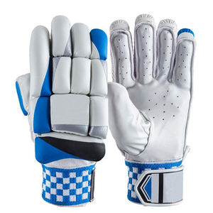 Guantes de bateo de cricket Guantes de cuero PU Protección adicional Edición Plus de alta calidad en color blanco y rojo - Product Image 1