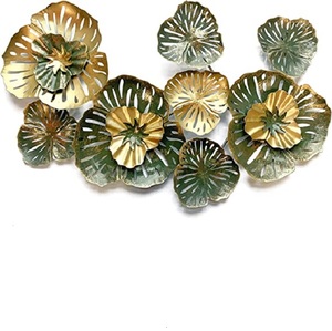 Grande Sculpture d'art mural en métal faite à la main, ornement pour cadeau, décoration élégante de chambre à coucher, salon, bureau, maison, Table - Product Image 1