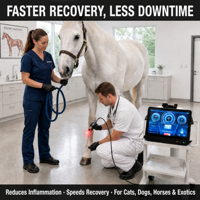 Sistema de Terapia Láser Veterinaria PHOMED CureLight 650nm 810nm 980nm Clase IV para Rehabilitación Animal y Cuidado Clínico
