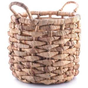 Cesta de almacenamiento grande redonda de Material de ratán puro estándar, decoración del hogar, uso en Hotel, sala de estar, cesta de ropa sucia - Product Image 6