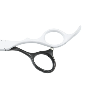 IMANS Tijeras profesionales para cortar el cabello de 6,5 pulgadas Tijeras de peluquero con borde de afeitar de acero inoxidable en blanco y negro - Product Image 4