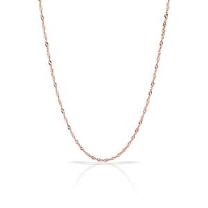 Cadena de Singapur de 50 Cm de Plata de Ley 925 para Mujer Made in Turkey MTH1001 - Product Image 1