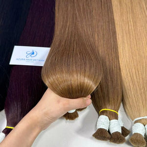 Le vendeur en gros fournit des paquets de cheveux humains vietnamiens 100% bruts de haute qualité extensions de cheveux en vrac à vague profonde à des prix - Product Image 1