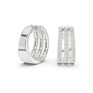 Boucles d'oreilles en diamant de laboratoire 1,98 CT pour femmes, clarté VVS-VS EF, or 18 carats, 14 carats, 10 carats et argent 925, or rose, or jaune, or blanc - Product Image 6