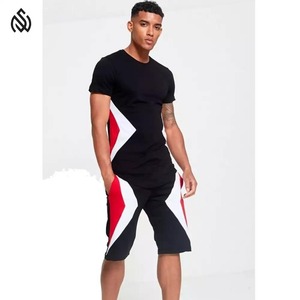 Men's Summer Plus Size Thermal Sports Shorts & <b>T</b>-Shirt Set Custom Solid Color Lightweight Breathable Workout Fitness - Product Image 5
