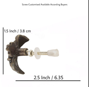 Tiradores de corona real antiguos, superventas, tiradores de cajón de armario de latón de hierro fundido para cocina, apartamento de cerámica Industrial - Product Image 3