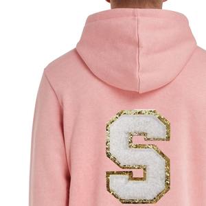 Material suave Chenille Logo Hoodies 100% Algodón Otoño superventas precio barato Servicio OEM superventas Chenille Logo Hoodies - Product Image 4