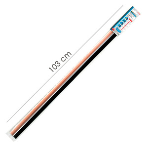 Joint de porte en PVC transparent avec brosse, 1 mètre - Product Image 2