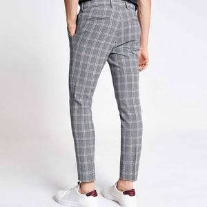 กางเกงสเวตเตอร์ทรงสลิมฟิตแฟชั่น2025ใหม่กางเกงผู้ชายแบบสั่งทำกางเกงลายทางโค้งตรง - Product Image 6