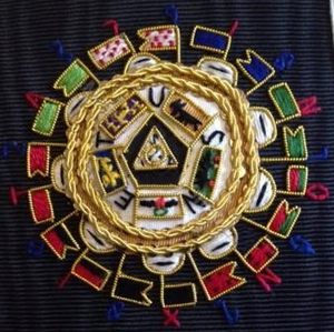 Collar masónico personalizado de alta calidad de 32 grados de rito escocés, collares masónicos bordados de nailon de mejor venta - Product Image 4