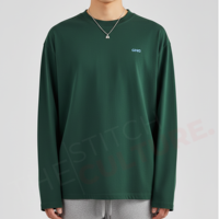 T-shirt surdimensionné personnalisable au prix du fabricant, 100% coton, coupe ample, manches longues, streetwear pour hommes