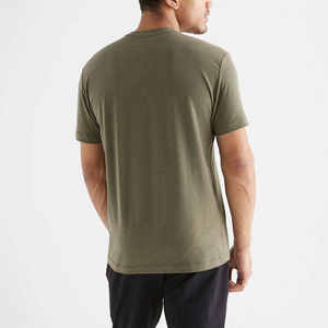 Personalizable 220 gramos Unisex hombres suave poliéster Lyocell Spandex tejido camiseta transpirable Digital foto impresión EE. UU. tamaño corto - Product Image 5