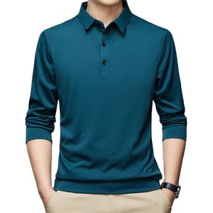Polo ajustable de manga larga para hombre a un precio razonable con logotipo personalizado Polo cómodo y transpirable de último diseño para hombre - Product Image 4