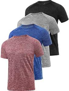 Chemises de sport pour hommes, T-shirt à l'humidité Dry Fit, T-shirts à manches courtes Gym Athletic - Product Image 5