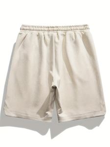 Shorts de gym pour hommes à séchage rapide pas cher en vente en gros de shorts d'entraînement de fitness en maille de plage avec poches taille imprimée en polyester uni - Product Image 4