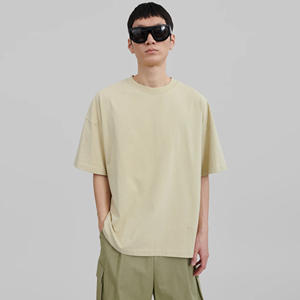 Camiseta Corta Moderna de Corte Cuadrado, 180 GSM, 100% Algodón, Suave, Cómoda, Transpirable, Ropa Casual de Verano, Fabricante de Marca Privada OEM - Product Image 1