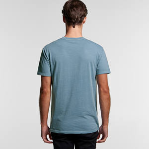 Ropa de calle personalizada para hombre, camisetas de verano Unisex de manga corta y cuello redondo de tela tejida Vintage - Product Image 6