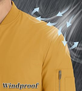 Blouson aviateur respirant à fermeture éclair décontracté automne hiver pour hommes vêtements d'extérieur - Product Image 2