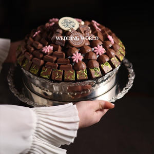 Tazón de chocolate con acabado plateado mate con bandeja Tazón dulce de diseñador de la mejor calidad Forma redonda Venta al por mayor Tazón de chocolate nuevo - Product Image 2