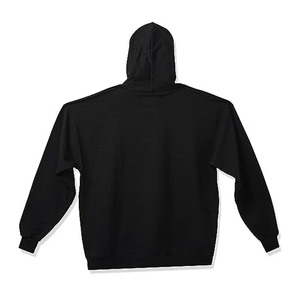 Sweat à capuche en molleton noir 450 GSM, sweat à capuche ample en coton à manches longues, imprimé, surdimensionné, pour hommes - Product Image 3