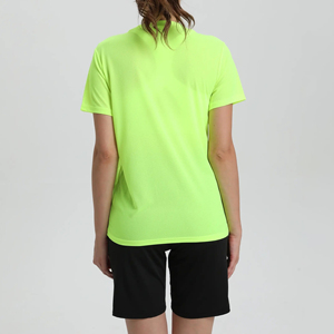 Respirant été à manches courtes femmes Gym t-shirts léger mode vêtements de sport blanc Polyester hauts pour l'entraînement en gros - Product Image 2