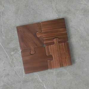 Exquisite Handcrafted Wooden <b>Coaster</b> Set,Sustainable, <b>Heat</b>-Resistant, Scratch-Proof Drinkware Base for Elegant Home Decor - Product Image 4