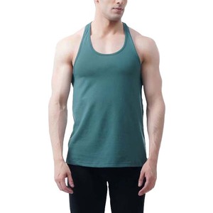 Camisetas sin mangas de algodón para hombre, precio al por mayor, camisetas sin mangas de informales Color personalizado con cuello redondo, camisetas deportivas de entrenamiento de verano para hombre - Product Image 1