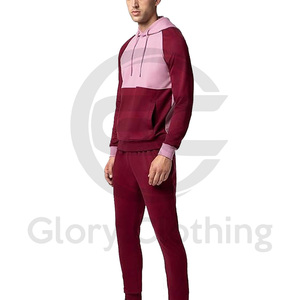 Survêtement pour homme à fermeture éclair, vente chaude, respirant, coupe ajustée, col montant, collection d'hiver, survêtement 100% coton - Product Image 3