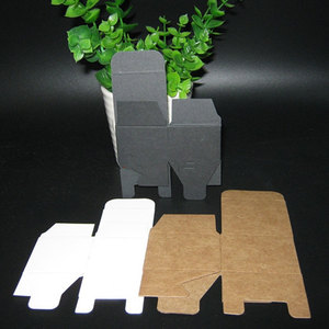 Natural Kraft Paper Box Cube Tuck Top Gift Box Marriage Emballage Cajas Cosmetic Jar Packaging Box Party Supplies - Product Image 5
