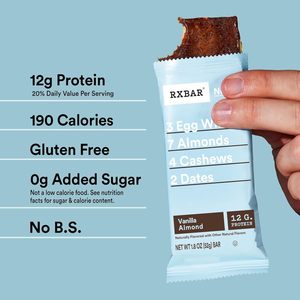 Barras de Proteína RXBAR, Snack de Proteína, Barras de Snack, Vainilla y Almendra, Caja de 22 oz (12 Unidades) - Product Image 5