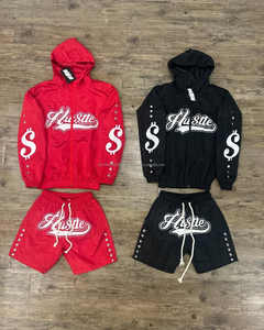 2025 New Nylon Windbreaker Set <b>Men's</b> Side Button Hoodie <b>Short</b> Set Zipper Windbreaker Hoodies & <b>Shorts</b> <b>Men's</b> High Quality Set - Product Image 1