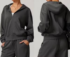 2025 nuevas sudaderas con capucha de moda de talla grande para mujer, la mejor calidad para ropa de invierno informal con opción de logotipo personalizado disponible en varios colores - Product Image 2