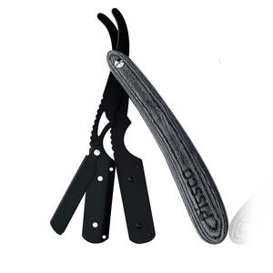 Navaja de Afeitar Plegable de Acero Inoxidable para Barbería, con Cuchillas Intercambiables, Fabricada por Pissco - Product Image 6