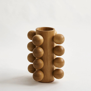Lovely Modern Wooden <b>Bubble</b> <b>Vase</b> Handcrafted Wooden Bead <b>Vase</b> for Dried Flowers Table Decoration - Product Image 2