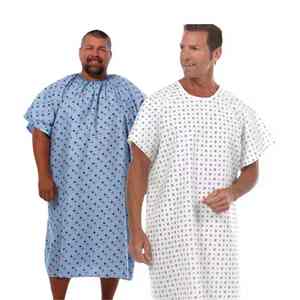 Batas de Paciente Estampadas para Hombre y Mujer, Calidad de Exportación, Precios al por Mayor, 100% Poliéster, Batas de Hospital para Uso del Paciente Durante el Tratamiento - Product Image 3