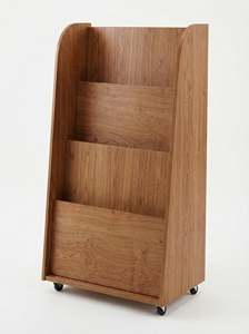 ชั้นวางหนังสือเด็กแบบเคลื่อนที่พร้อมล้อ ชั้นวางของสำหรับเด็กก่อนวัยเรียน ขายส่ง - Product Image 5