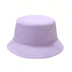 Sombreros de Pescador Personalizados Unisex, 100% Algodón, Color Sólido, con Logotipo Bordado Personalizado para Adultos y Niños - Product Image 1