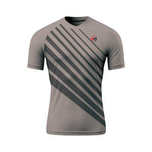 Camiseta atlética de manga corta para hombre para BJJ MMA entrenamiento compresión gimnasio entrenamiento ropa de Surf - Product Image 2