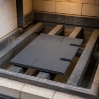 Plaque de four en carbure de silicium de forme spéciale, rainurée et emboîtable, pour fours industriels à haute température