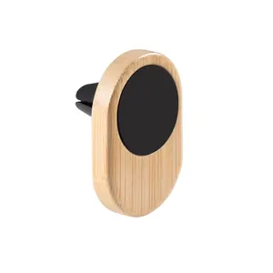 ELLAGAN Supporto Magnetico Personalizzato per Telefono in Bambù e Legno, Gadget Artigianale - Product Image 1