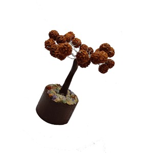 ต้นไม้พลอยชีวิตต้นไม้ rudraksha 24ลูกปัดสำหรับพลอยคริสตัลบอนไซเงินทองต้นไม้เพื่อความโชคดีสำหรับของขวัญตกแต่ง - Product Image 5