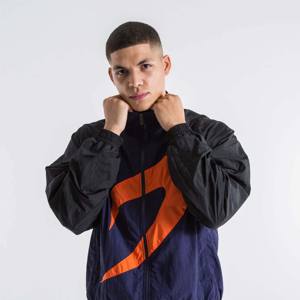 Veste de survêtement coupe-vent à la mode pour homme-Colorblock personnalisé avec garnitures élastiques, 100% nylon - Product Image 1