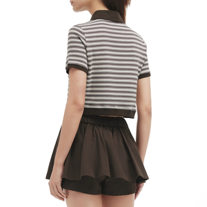 Colección de verano para mujer, conjunto corto elegante de dos piezas corto informal transpirable y cómodo para mujer - Product Image 3