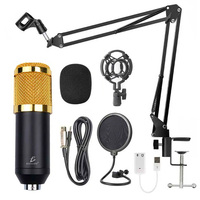 Kit de microphone à condensateur USB professionnel ELE-GATE avec entrée 48V, câble de données, alimentation CC, modèle CON.BM800 pour studio d'enregistrement KTV