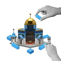 Meilleur prix, blocs de construction éducatifs TAKVA pour enfants de 2 ans et plus, multicolores, unisexes, pour développer les capacités motrices, dôme de la mosquée Al-Aqsa
