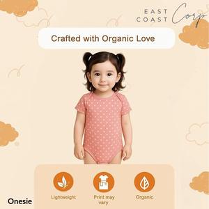 Mono de una pieza de algodón orgánico 100% para recién nacidos y bebés | Mameluco de mono ultrasuave con múltiples estampados y diseños - Product Image 2