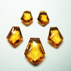 Coupe à facettes forme fantaisie 100% pierre précieuse naturelle citrine taille calibrée prix de gros pierres précieuses en vrac fabrication de bijoux pierres OEM - Product Image 1